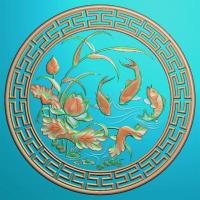 鱼精雕图,鱼浮雕图,鱼雕刻图,鱼加工图（Y-314）