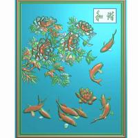 玄关背景墙精雕图,玄关背景墙浮雕图,玄关背景墙雕刻图（XG-14）