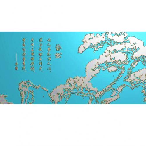 牌匾文字背景精雕图,文字背景浮雕图,文字背景雕刻图,文字背景加工图（Z-3029）