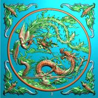龙凤精雕图,龙凤浮雕图,龙凤雕刻图,龙凤雕刻加工图（LF-5005）