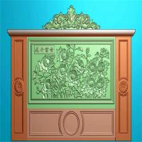 石材花开富贵牡丹外墙精雕图（WQ-141）