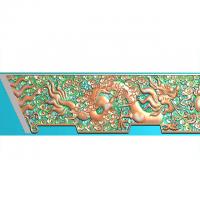 云龙板雕刻图（L-1545）