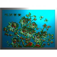 石材玉石背景墙雕刻图（YD-106）