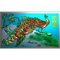 石材玉石背景墙雕刻图（YD-134）