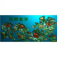 石材玉石背景墙雕刻图（YD-141）