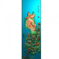 石材玉石背景墙雕刻图（YD-164）