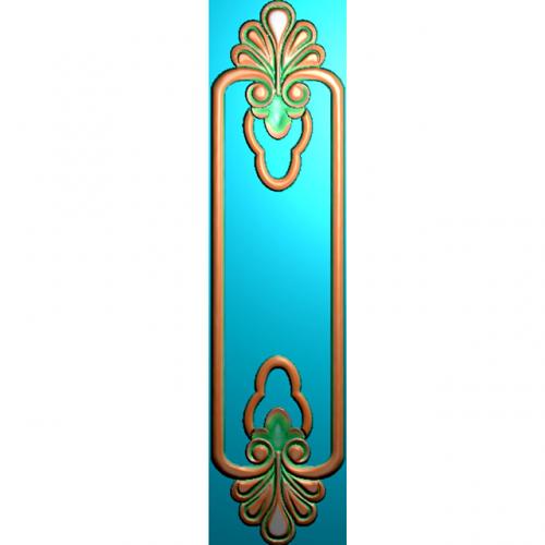 欧式洋花长条门花贴花浮雕图（CT-363）