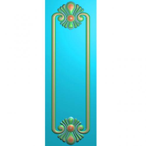 欧式洋花长条门花贴花浮雕图（CT-519）
