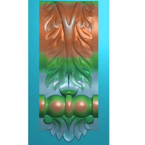 欧式洋花长条门花贴花雕刻图（CT-478）