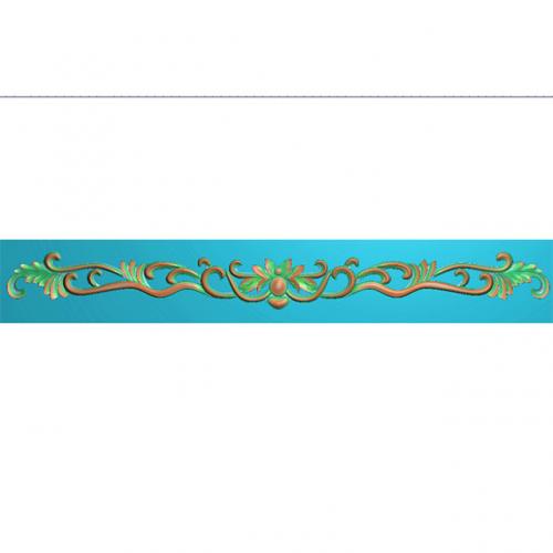 欧式洋花贴花长条门花雕刻加工图（CT-902）