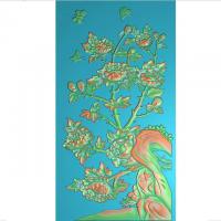 花鸟牡丹花草石头精雕图（MD-112）