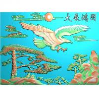 石材山水松鹤精雕图（ZS-27）