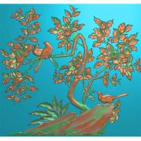 石材花草花鸟雕刻图（ZS-309）