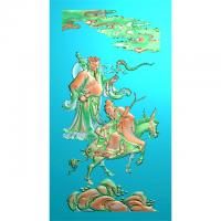 山水人物雕刻图（SSRW-6005）