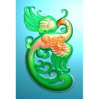 凤玉雕四六牌雕刻图（SLP-0146）