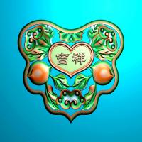 吉祥玉雕四六牌雕刻图（SLP-0148）