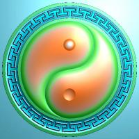 太极四六牌雕刻图（SLP-0171）