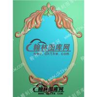 欧式洋花镜框标牌浮雕图（OSJK-009）