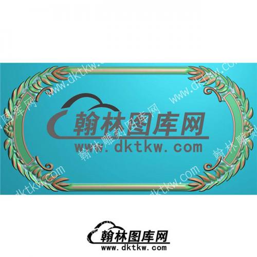 欧式洋花镜框标牌浮雕图（OSJK-012）