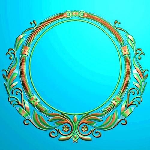 欧式洋花镜框精雕图（OSJK-016）
