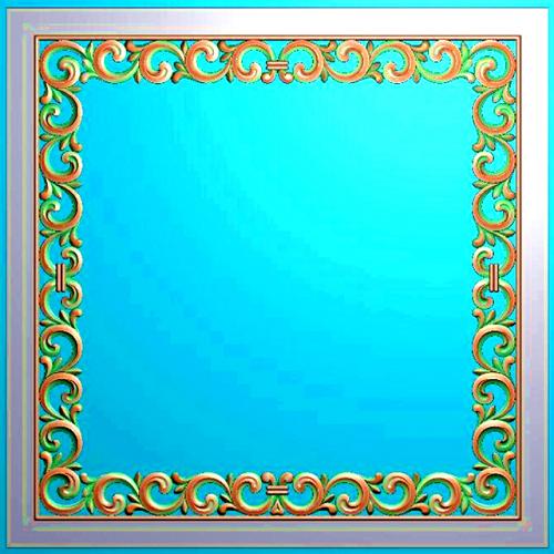 欧式洋花镜框精雕图（OSJK-020）