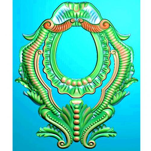 欧式洋花镜框精雕图（OSJK-033）