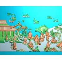 罗汉精雕图（LH-8072）