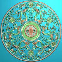 石材欧式洋花浮雕精雕图（OS-375）