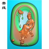 莲蓬观音精雕图(ZGY-021)
