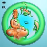 莲花观音精雕图(ZGY-0050)