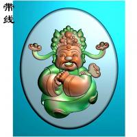 卡通财神精雕图（CS-8002）