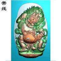 黑财神精雕图（CS-8004）