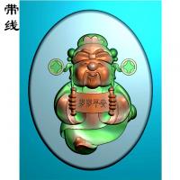 玉雕挂件通财神有线（CS-8015）