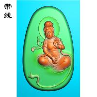 飘带观音精雕图(ZGY-090)