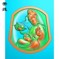 莲花观音精雕图(ZGY-106)