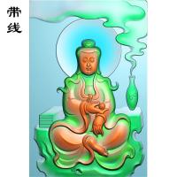 花瓶观音精雕图(ZGY-117)