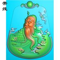 蝙蝠关公精雕图(GG-034)