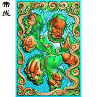 钟馗葫芦精雕图(GG-003)