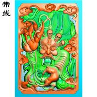 加框钟馗精雕图有线(GG-007)