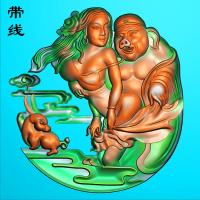 八戒戏嫦娥精雕图(GDR-024)