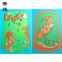 美女精雕图挂件(GDR-066)