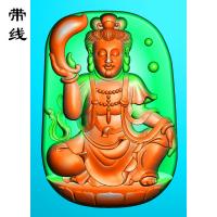 坐观音精雕图(LGY-010)
