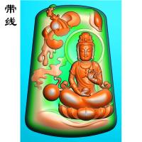 梯形观音精雕图(LGY-053)