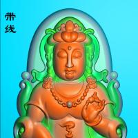 抱珠正装坐莲花观音精雕图(LGY-063)