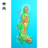 乘鱼观音精雕图(OGF-003)