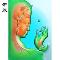 侧脸观音精雕图(BGF-105)