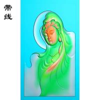 玉雕观音飘逸精雕图 (BGF-149)