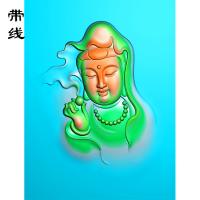 玉雕观音头拿珠精雕图(BGF-152)