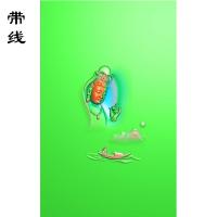 山水观音精雕图(SGF-007)