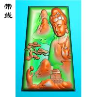 山水观音精雕图(SGF-013)